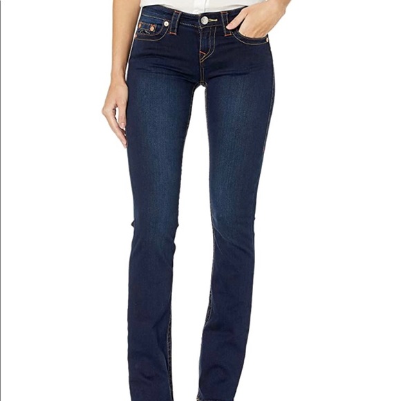 True Religion Billie Mid Rise Straight Leg Jeans - Picture 2 of 8